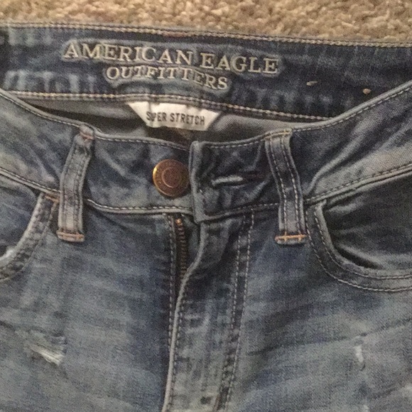 American Eagle Hi-Rise Legging Crop Jeans .Size 0 - Picture 2 of 5